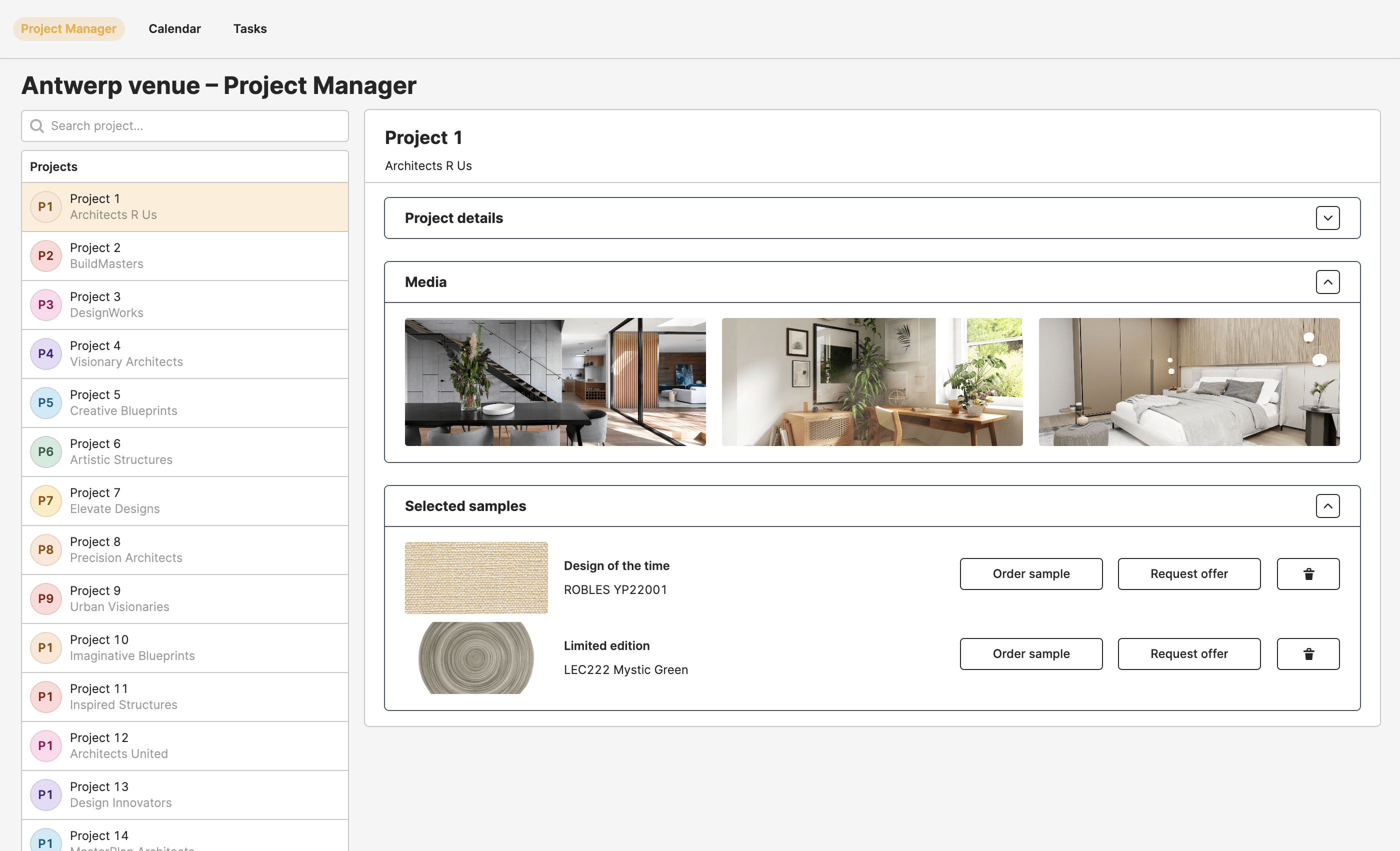 Architect project planning